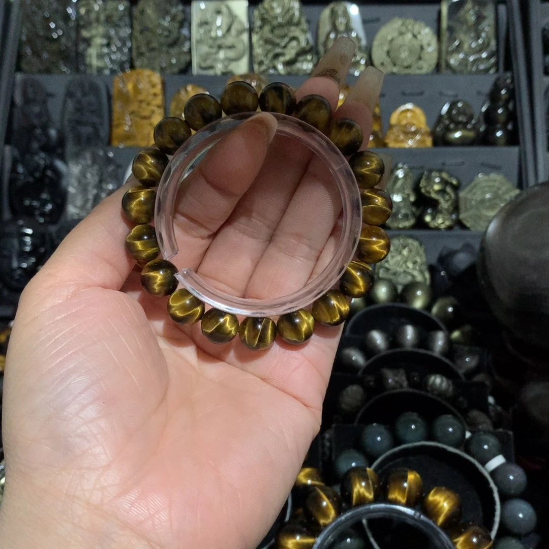 未镶嵌手链木变石（虎睛石）小****?