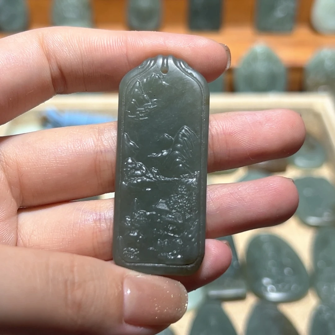 和田玉未镶嵌颈饰