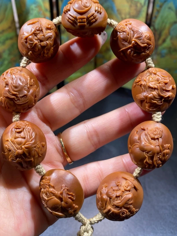 橄榄核八仙过海，铁核22×24核色红润