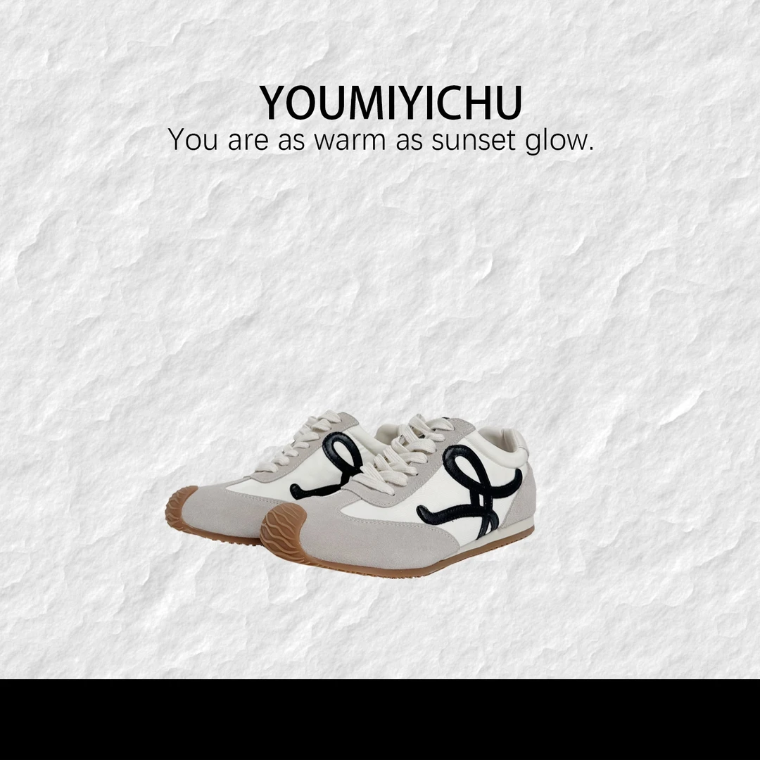 Y.M |  韩系百搭款牛皮撞色阿甘鞋 2502