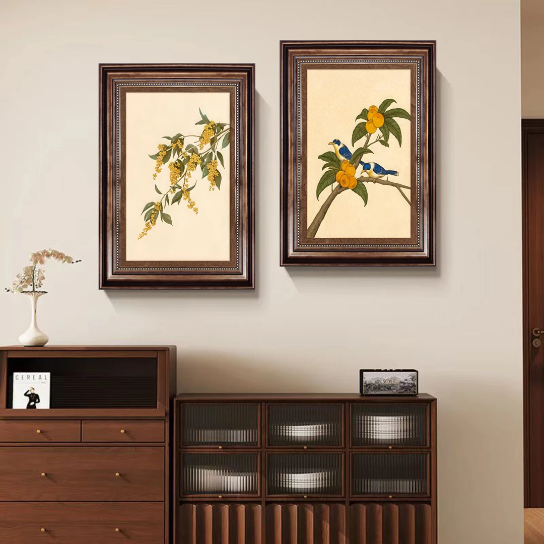 手工砂岩法式中古风复古客厅玄关餐厅书房挂画小众系列3045*2