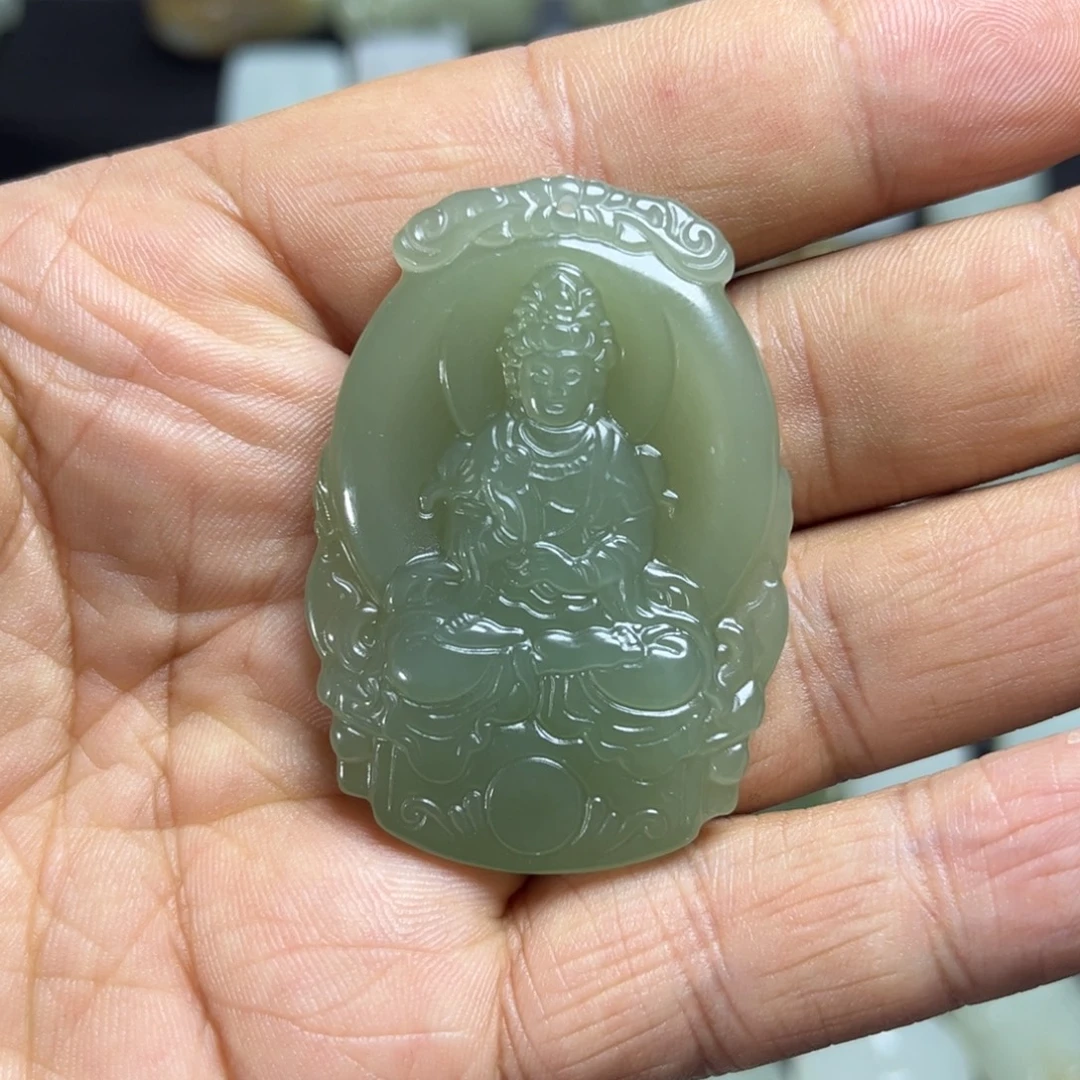 和田玉未镶嵌颈饰