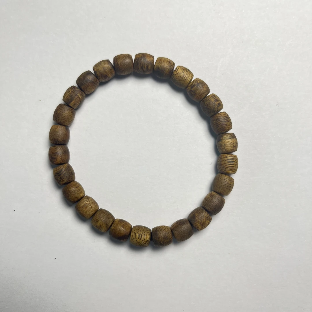 lot022-天然绿奇-桶珠-7mm