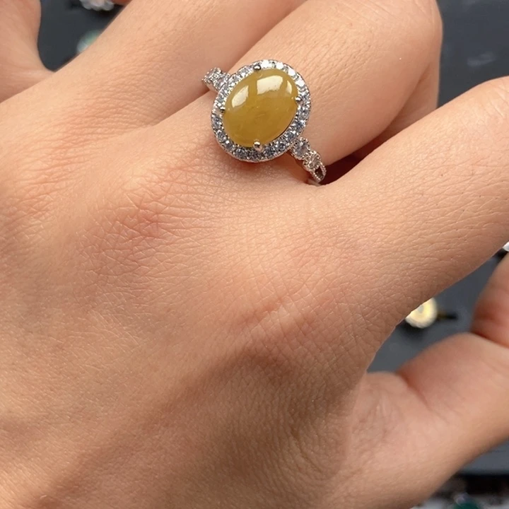 翡翠未镶嵌戒指戒指