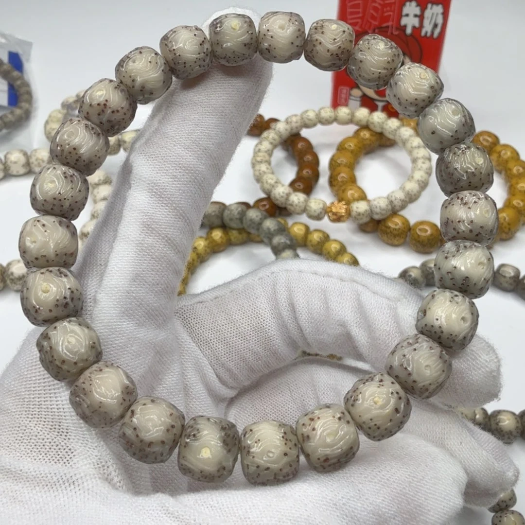 星月菩提手串I****_龙须雕刻