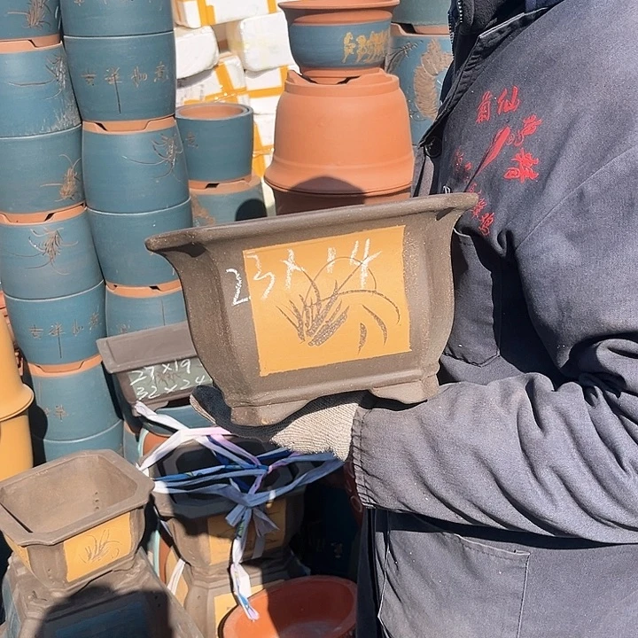 紫砂紫砂花盆也很美