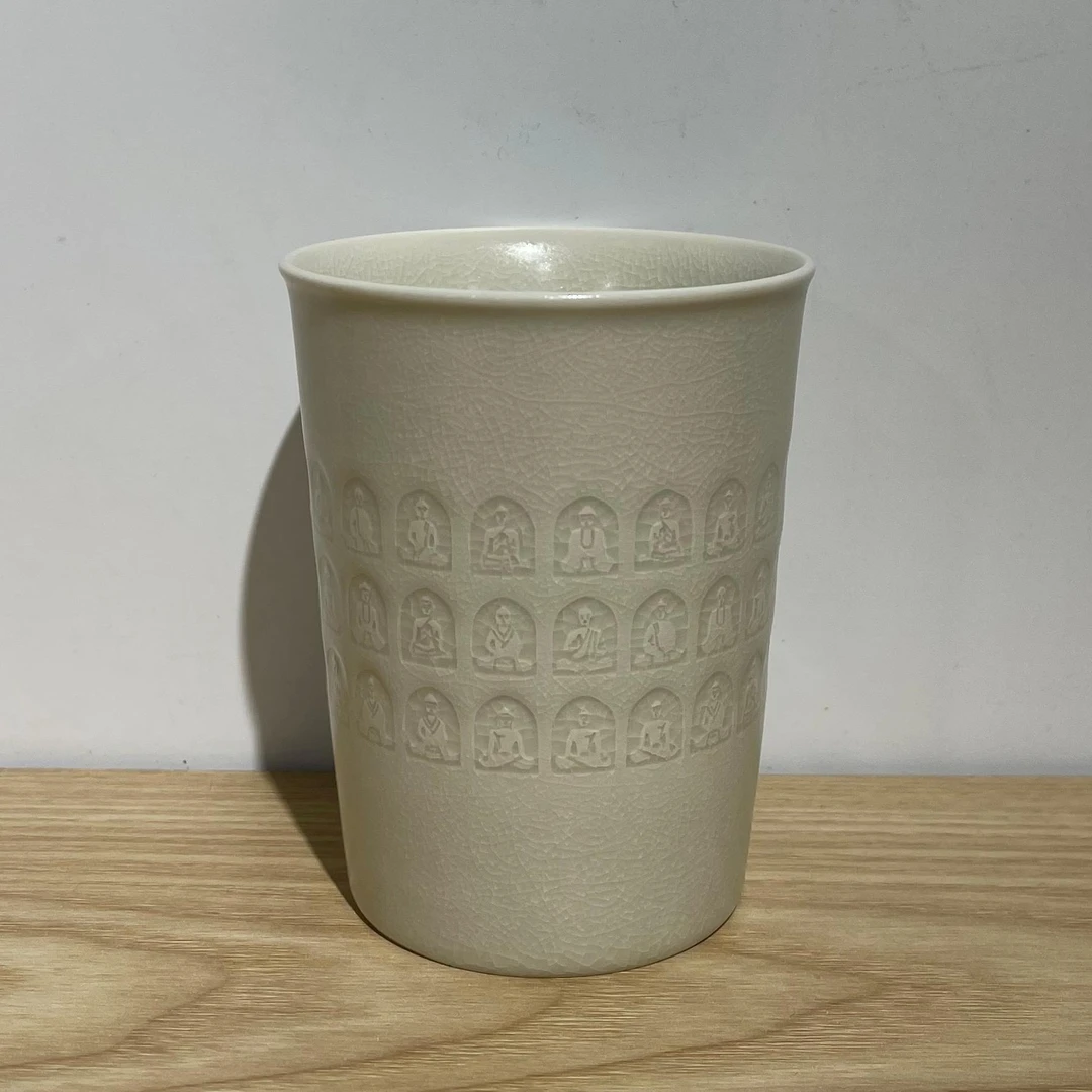 闻兮茶器【活力万佛可乐杯】复古柴烧大号水杯高档茶杯