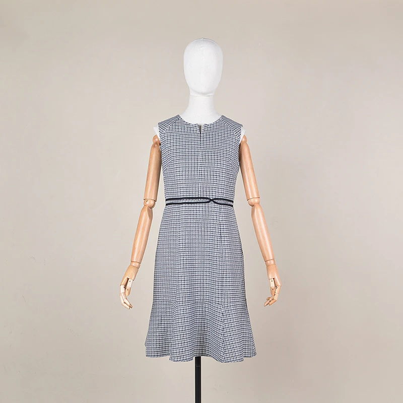 菲姿FEIZI春款无袖收腰裙0A425