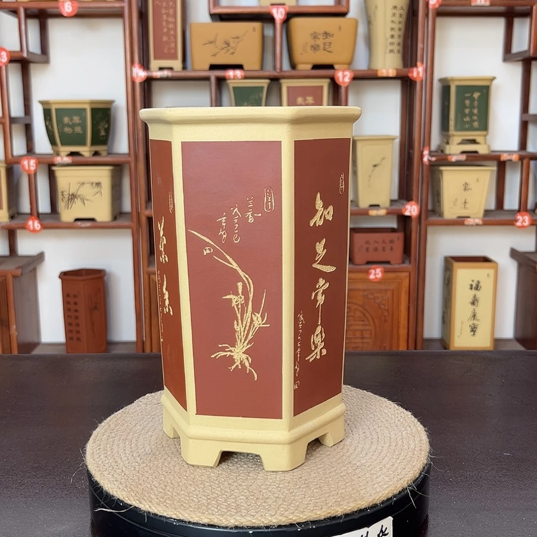 紫砂花盆紫砂花盆