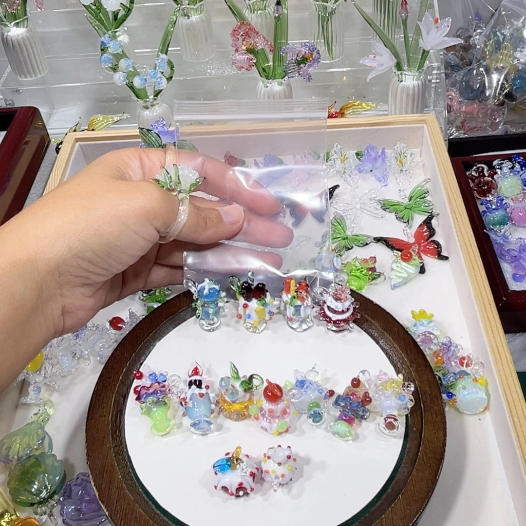 吊坠(不含链)琉璃十三个甜品杯
