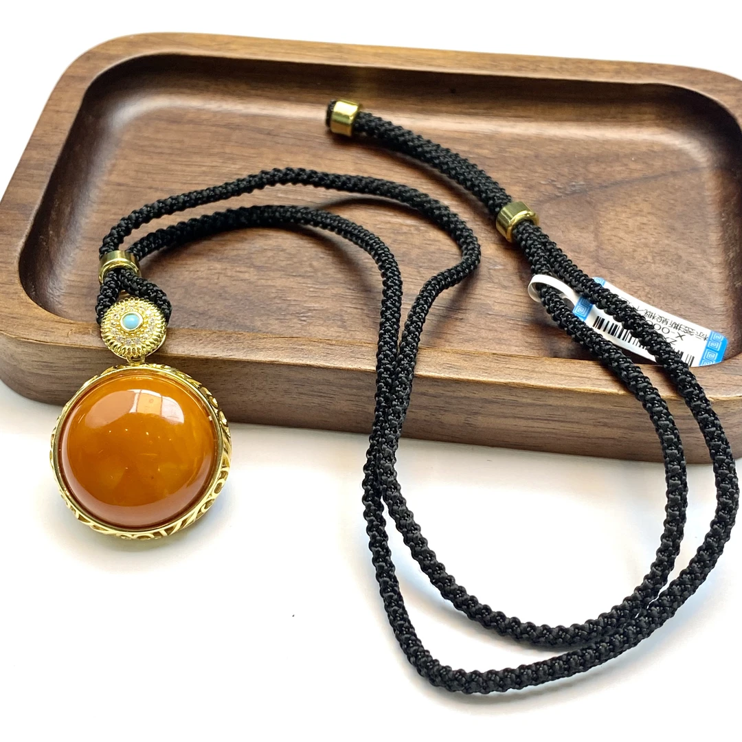 【七七八珠宝】花蜡蛋面吊坠ZX000412