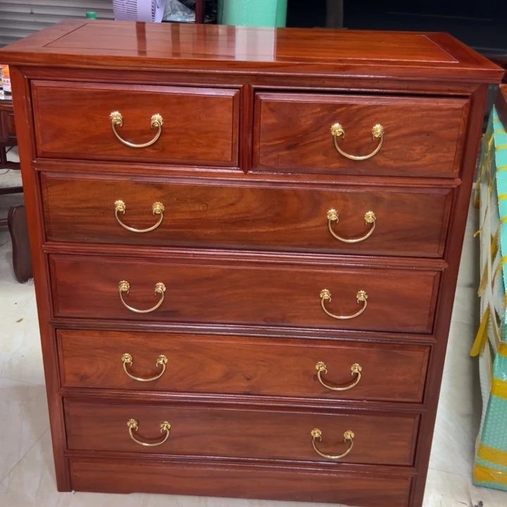 紫檀木类书柜非花五斗柜