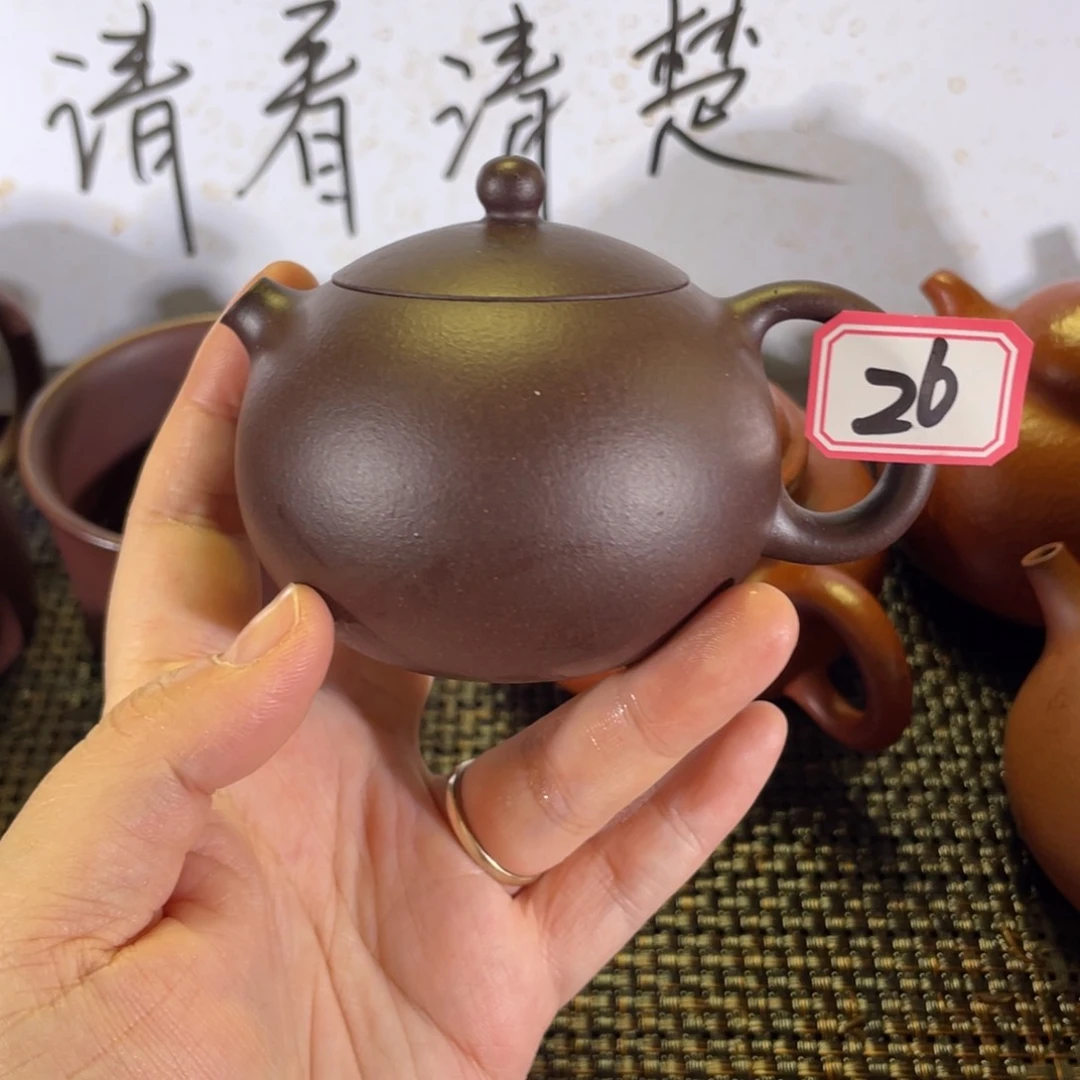茶壶紫砂西施微瑕全手