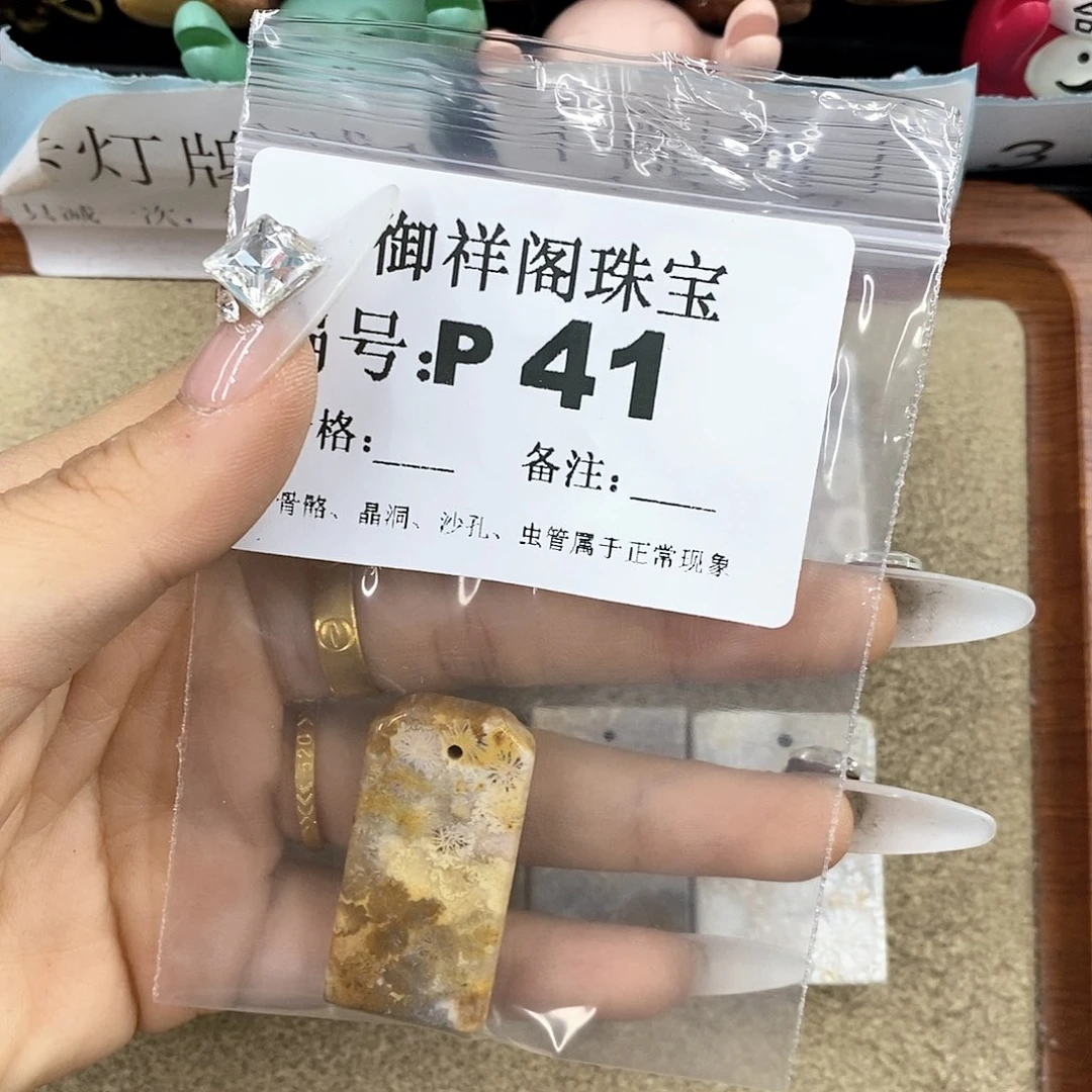 硅化珊瑚（珊瑚玉）z未镶嵌晚***意