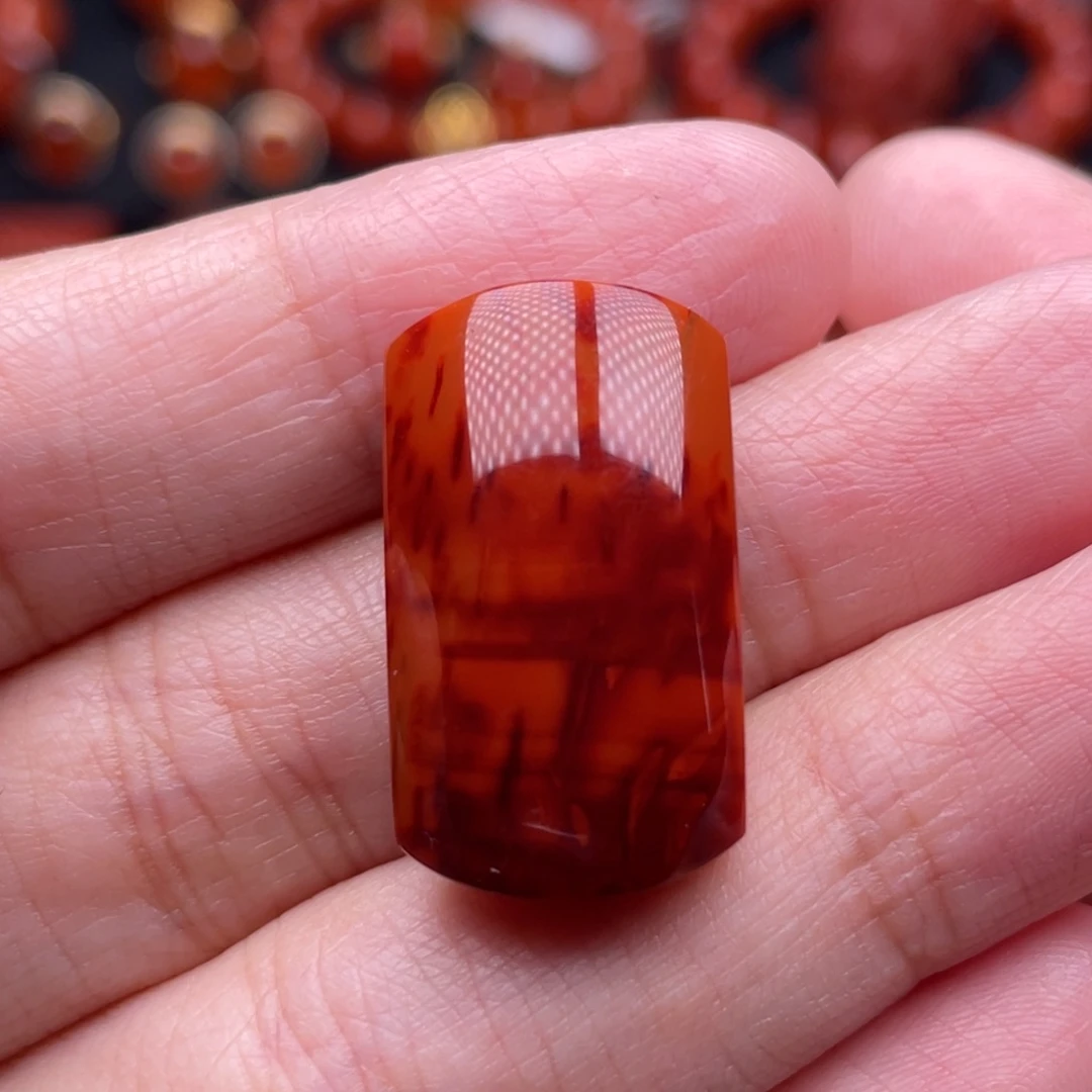 南红玛瑙未镶嵌珠宝奇石无事牌吊坠