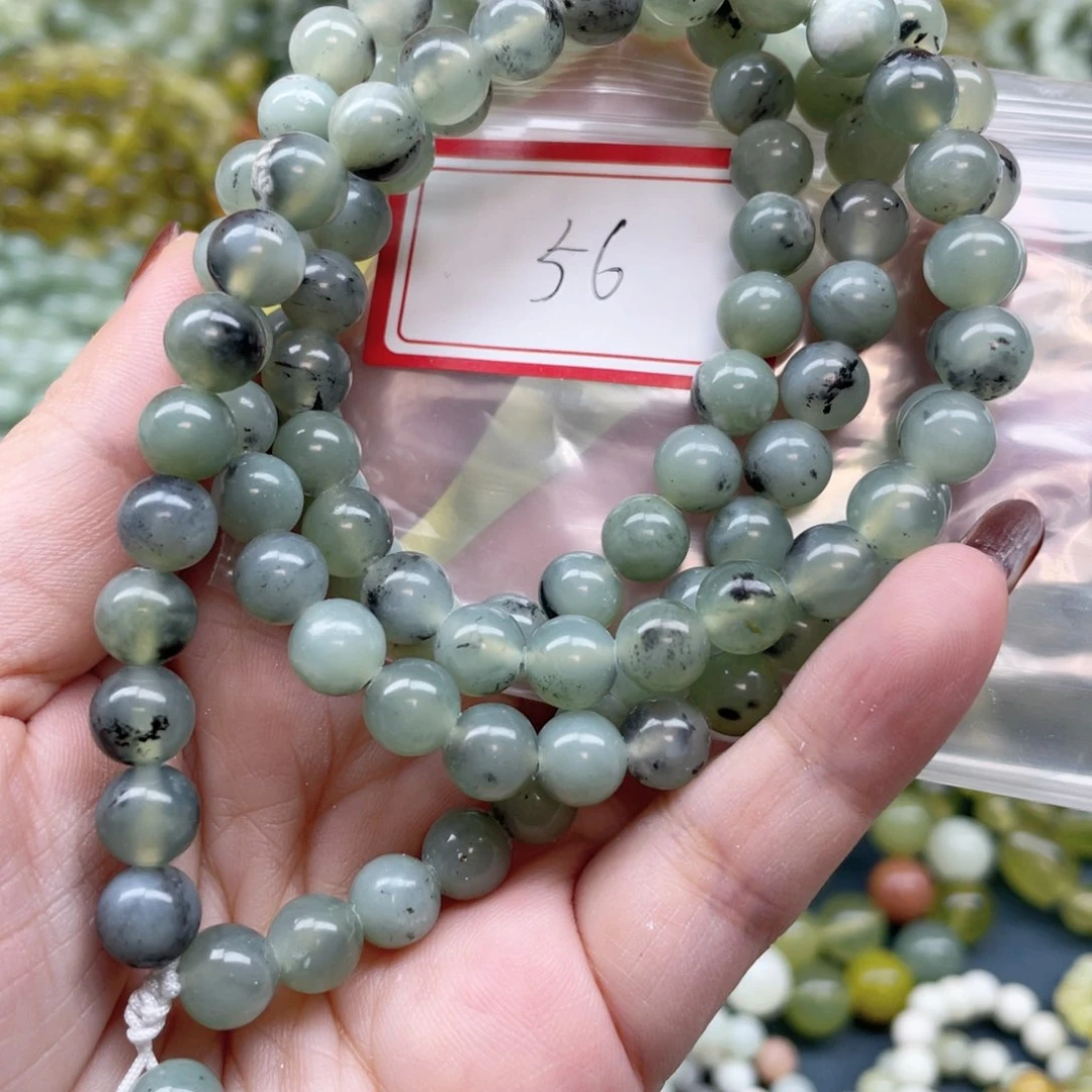 未镶嵌蛇纹石玉手串匆****?