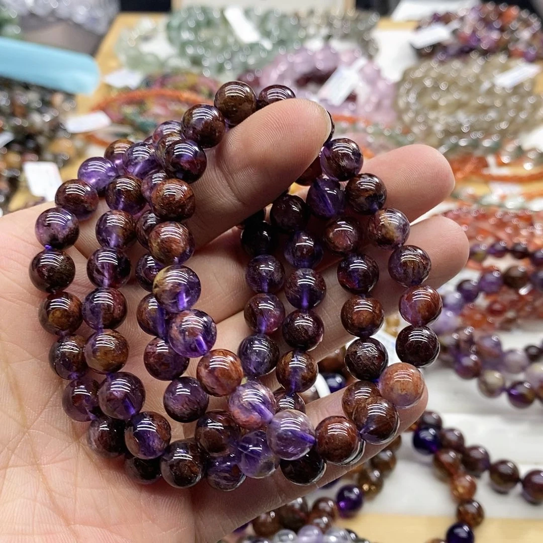 水晶手链未镶嵌多样性发货发一条