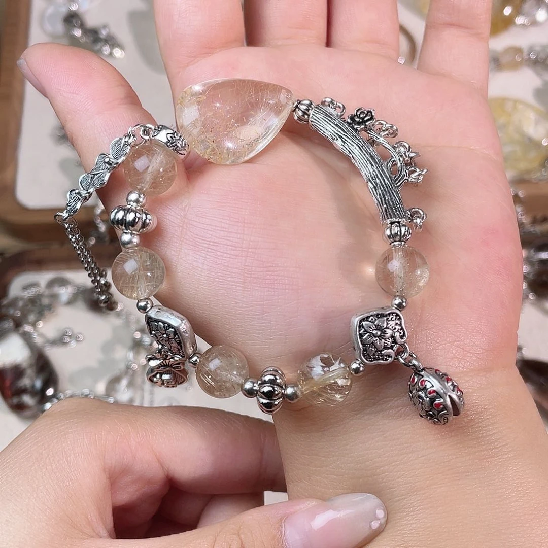 水晶手链合金半***.尺寸