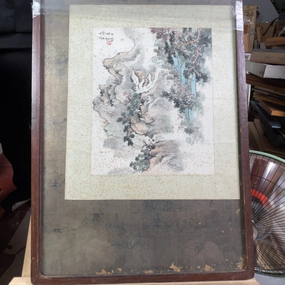 用***1中古框画有微瑕磕碰完美者谨慎参拍