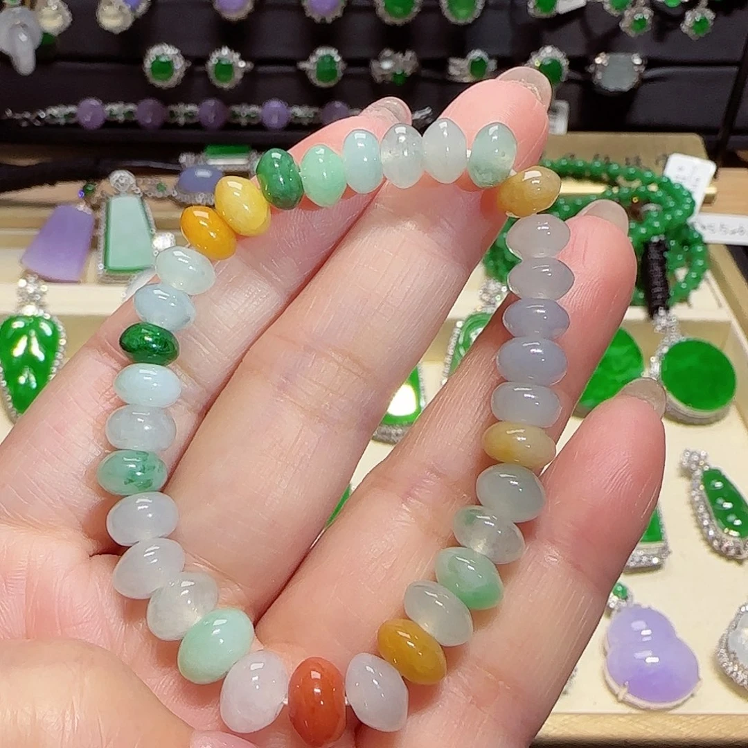 未镶嵌手链翡翠多宝手串