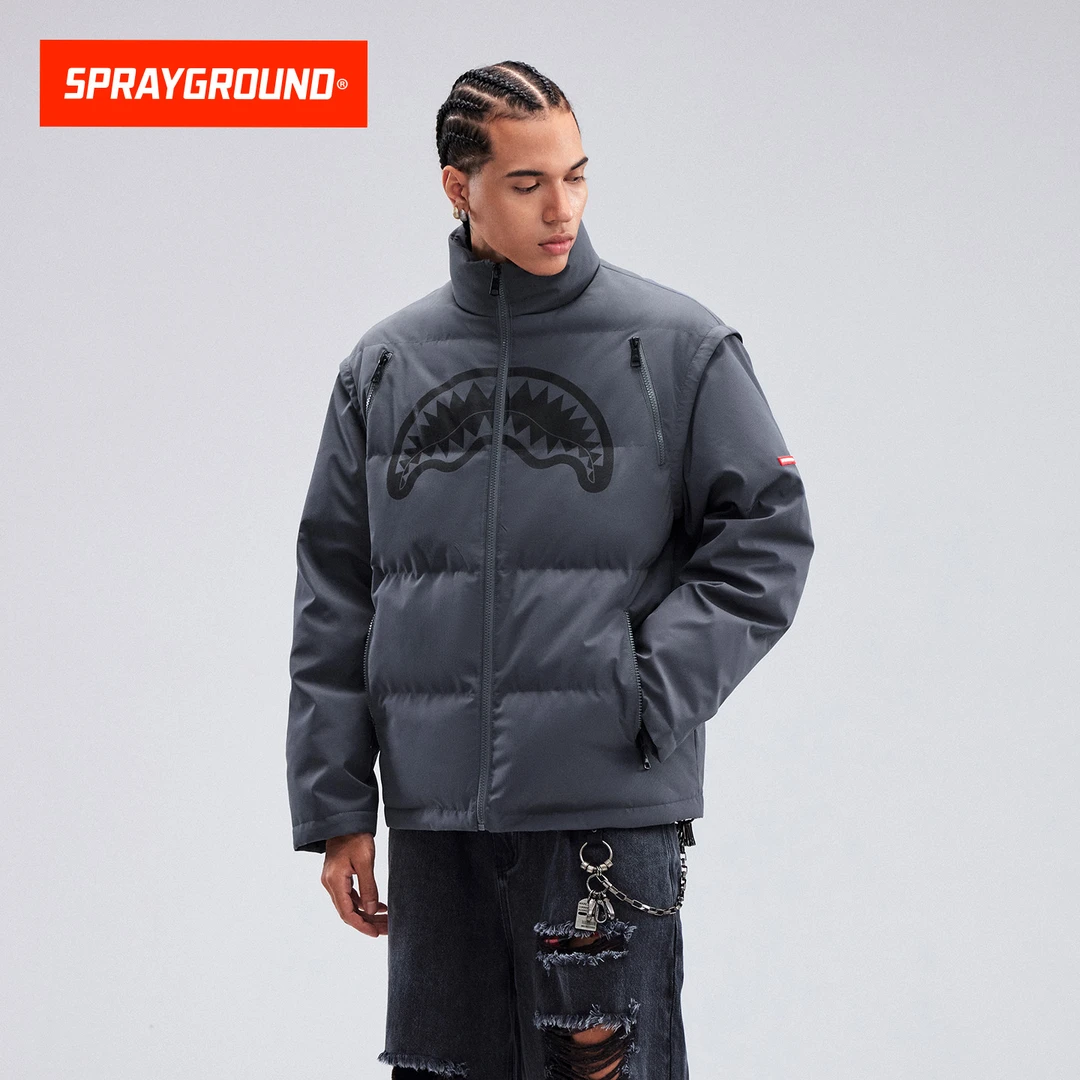 SPRAYGROUND鲨鱼嘴羽绒服潮流休闲保暖立领冬季美式XB WE141303