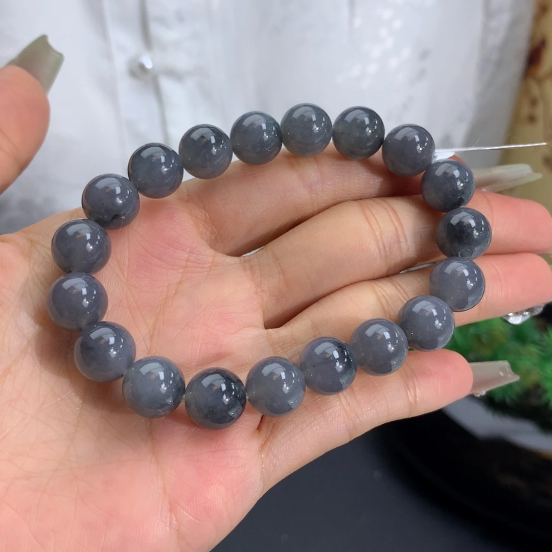 未镶嵌手链翡翠卡10胶润乌鸡手串