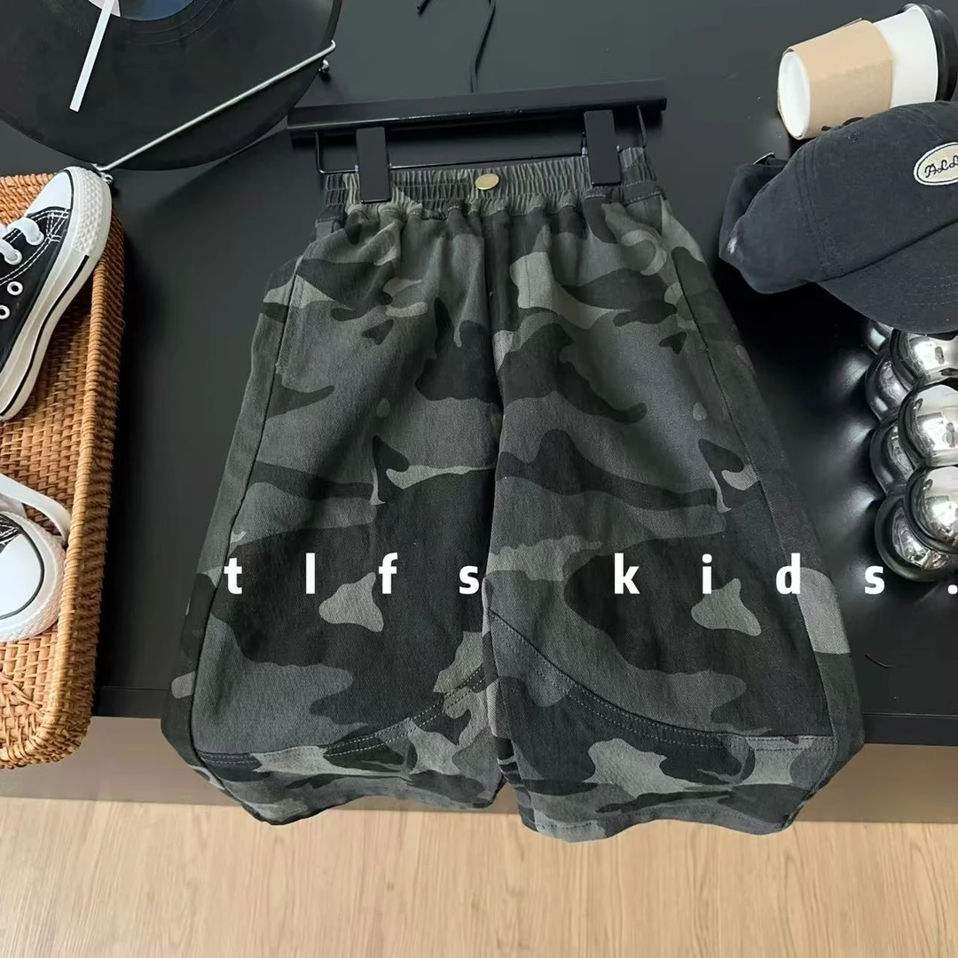 童例「25369迷彩休闲直筒裤」秋季儿童宽松长裤男童女童裤子百搭潮