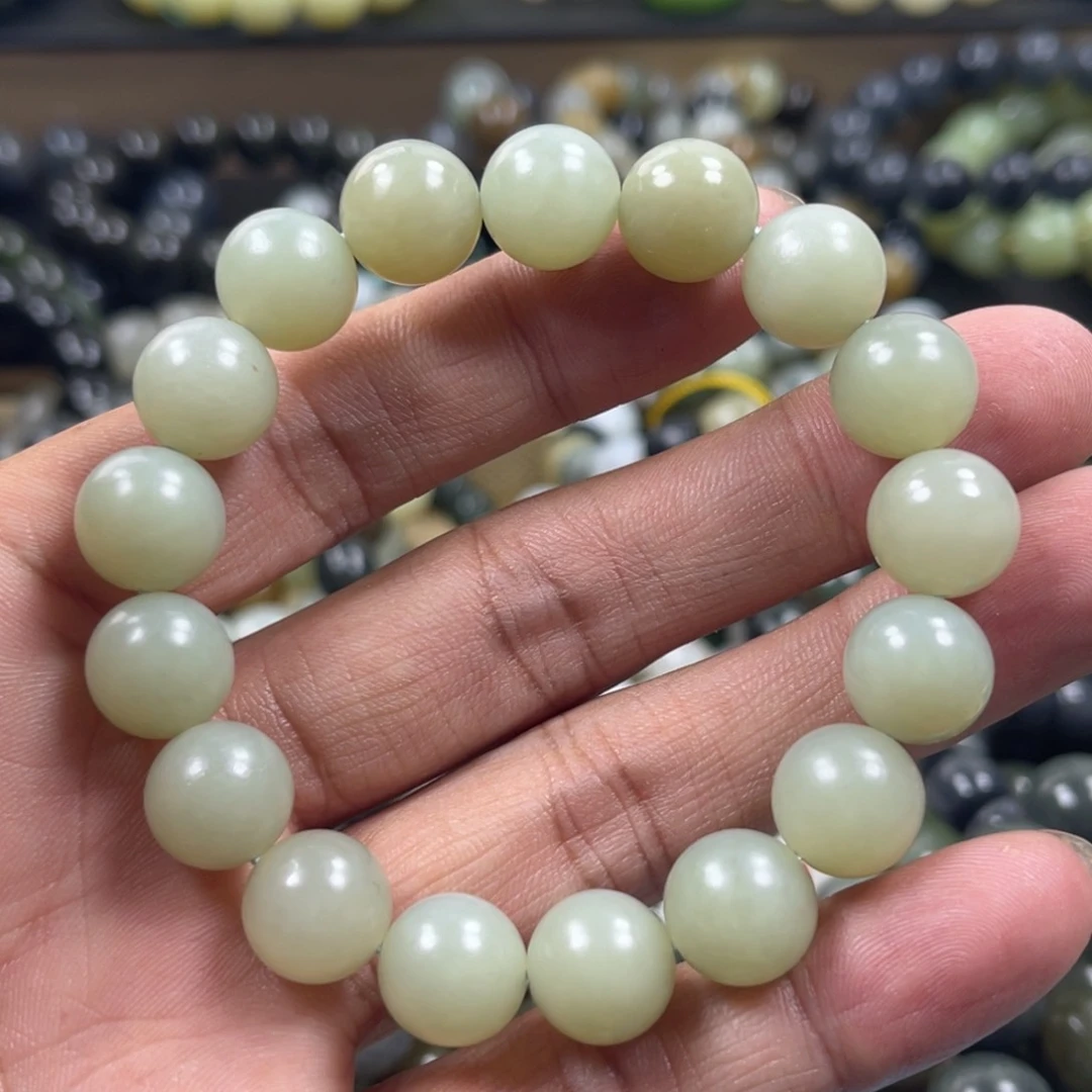 和田玉手串未镶嵌