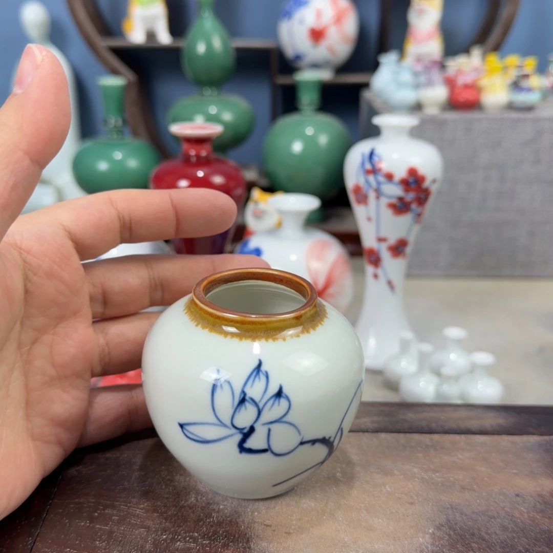 陶瓷手工小花器摆件