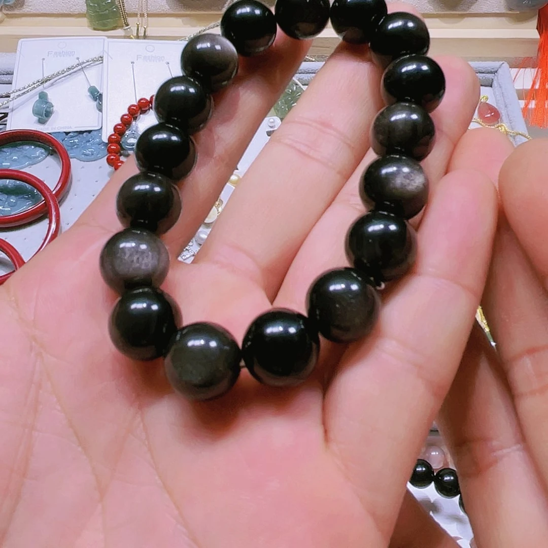 黑曜岩手链未镶嵌