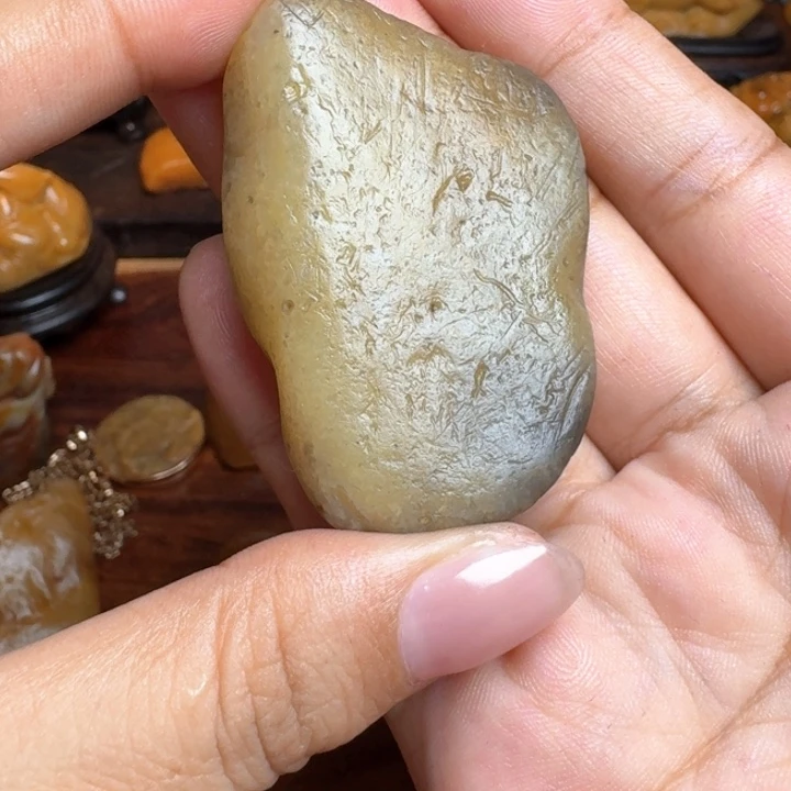 竹***）寿山石印石寿山乌鸦皮田黄原石