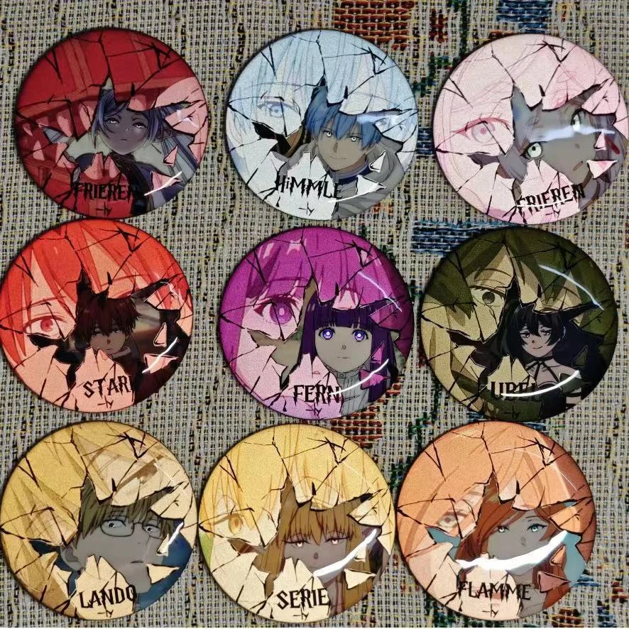 【新品】热门葬送的芙莉莲二次元周边反光吧唧马口铁徽章痛包谷子