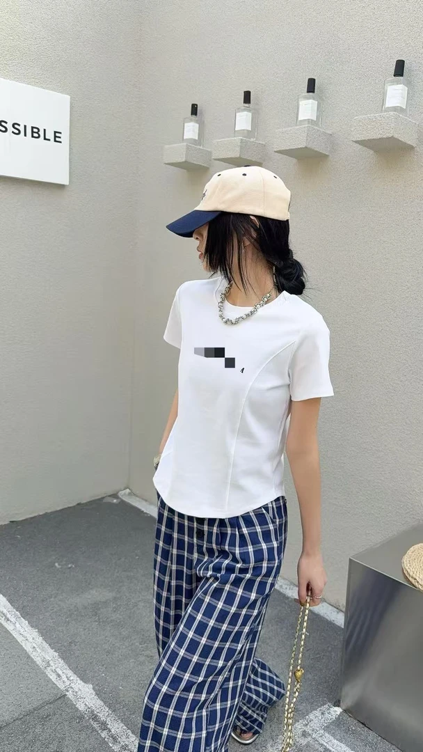 【鱼骨拼接】高弹力拼接遮肚子显瘦T恤时尚舒适百搭纯色夏季休闲