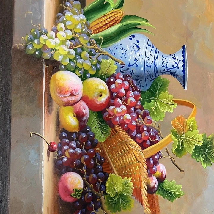 油画会一直仔仔细细