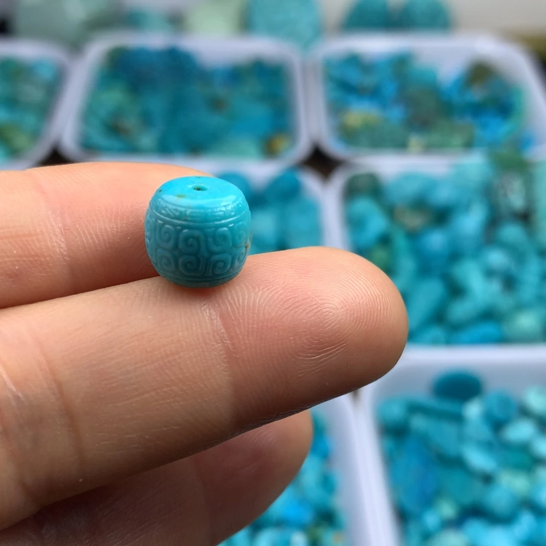 绿松石未镶嵌吊坠(不含链)10×9