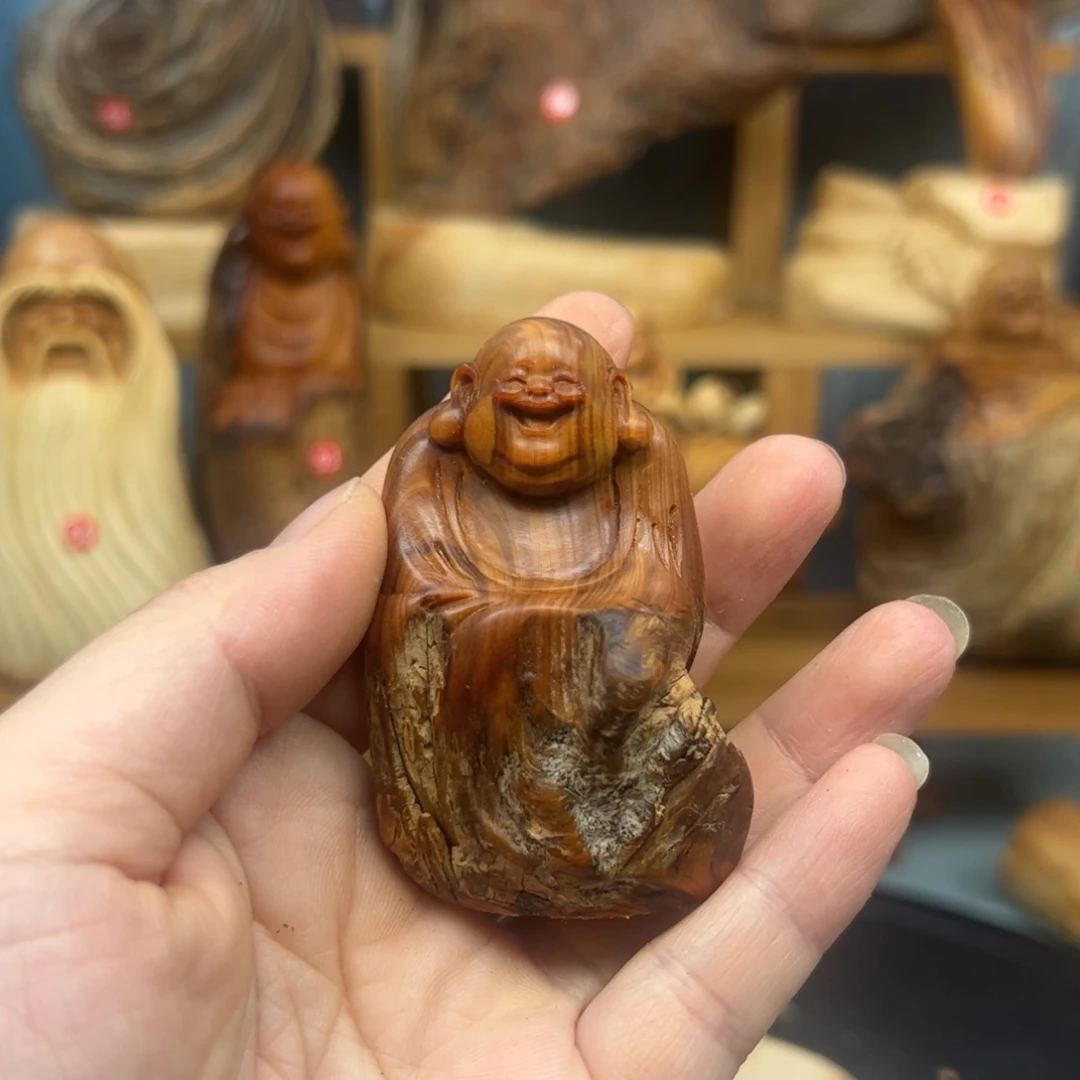 木哈*崖柏木摆件手把件