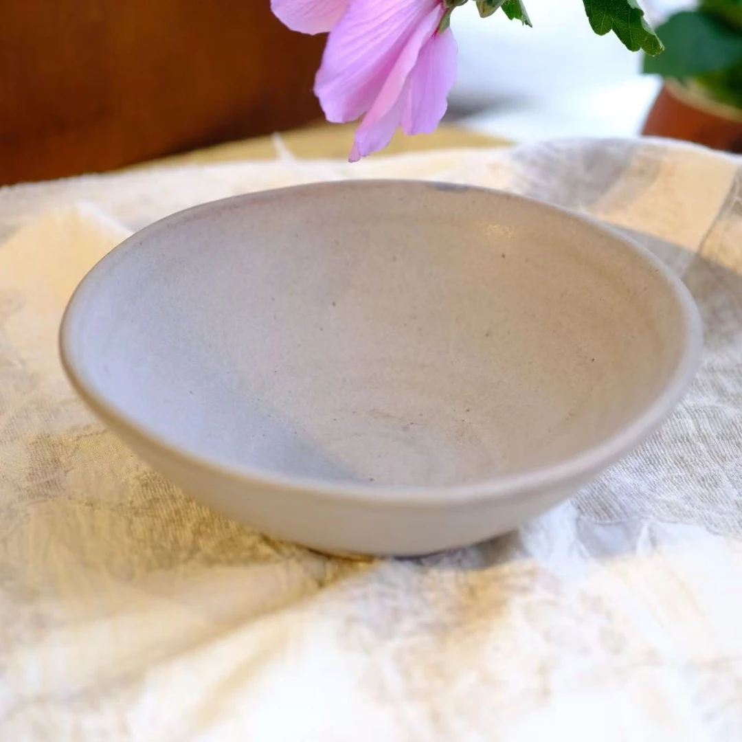 小喜宅 自在灰月亮盘（直径约15.5cm）
