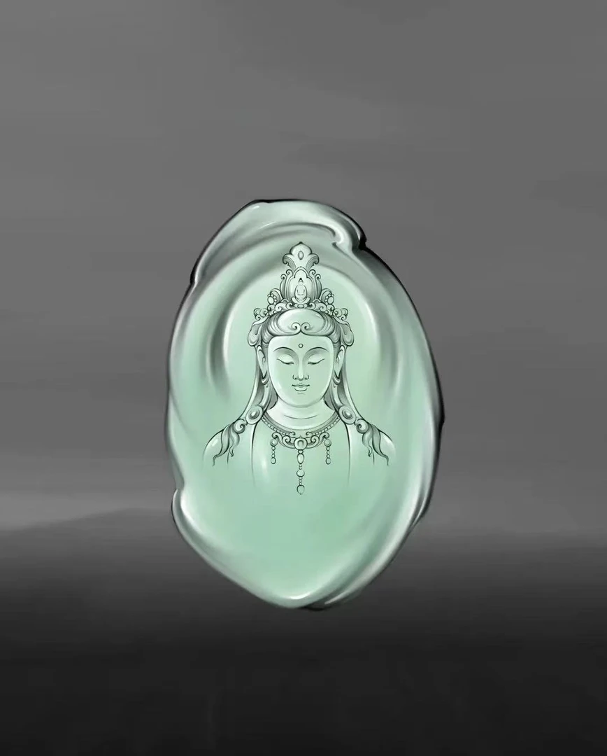 设计款饰品珠子雕刻一物一拍多样性 发货设计师手工