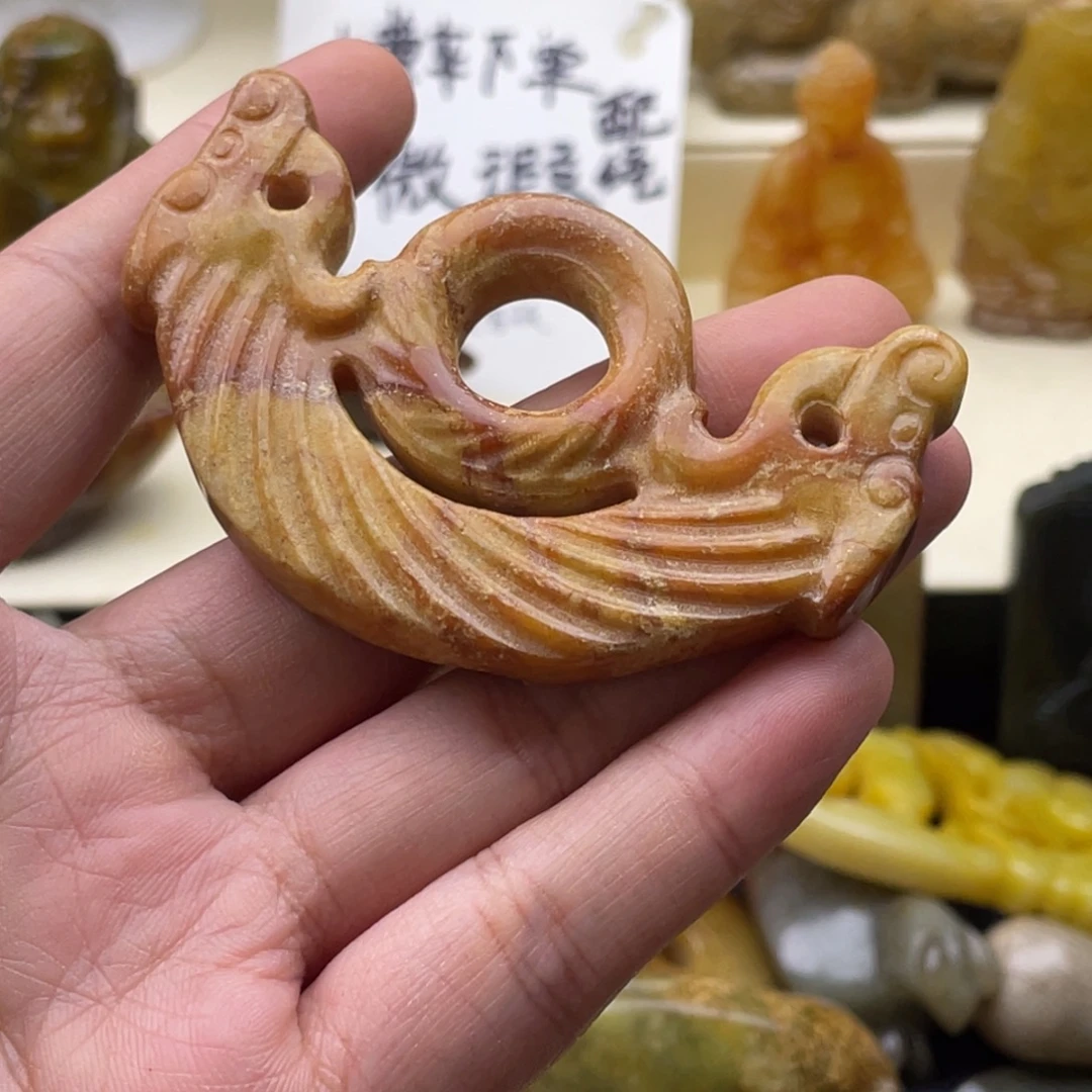 未镶嵌蛇纹石玉颈饰134