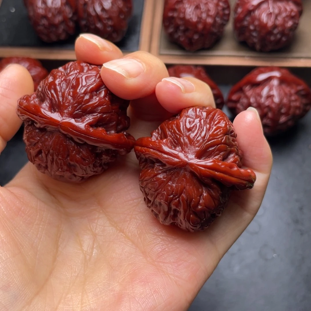 吊坠文玩核桃白狮子