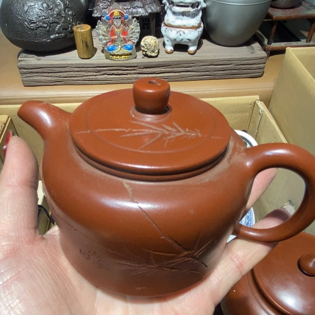 紫砂茶壶密胺手绘陶瓷