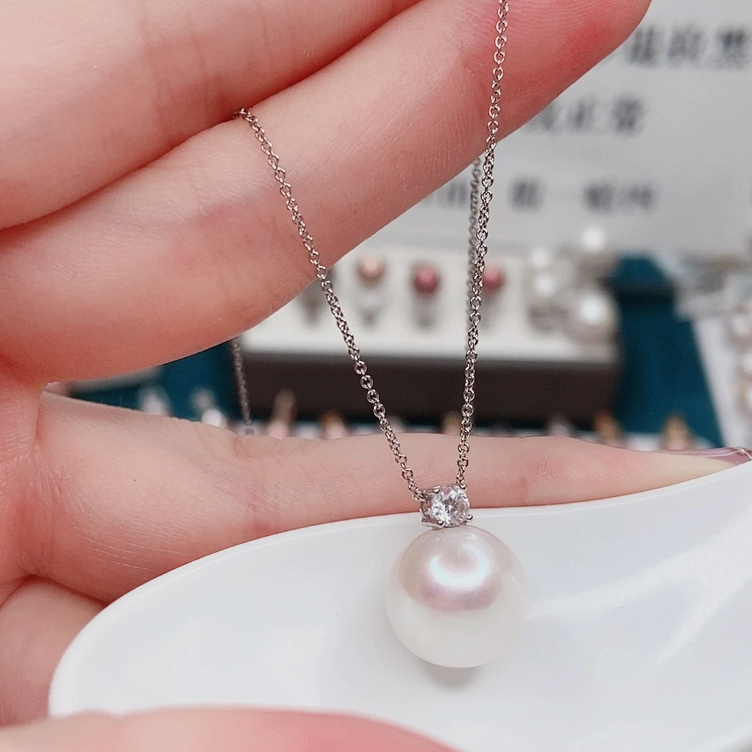 吊坠(赠链)银S925镶嵌淡水珍珠