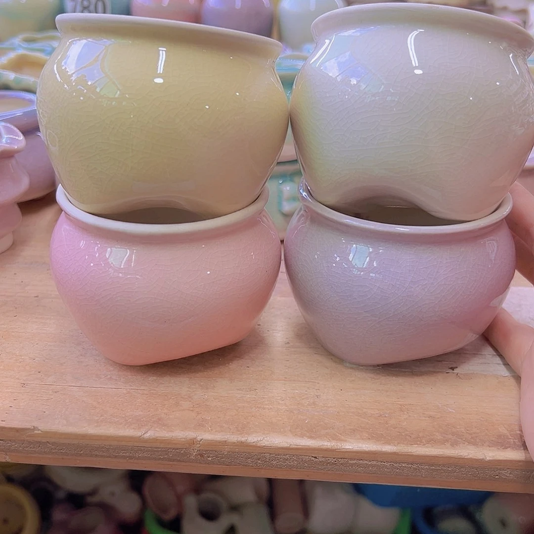 陶瓷花盆当场满12包邮