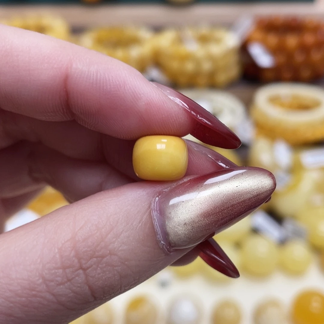 蜜蜡未镶嵌珠宝奇石9.9*7.9mm老型