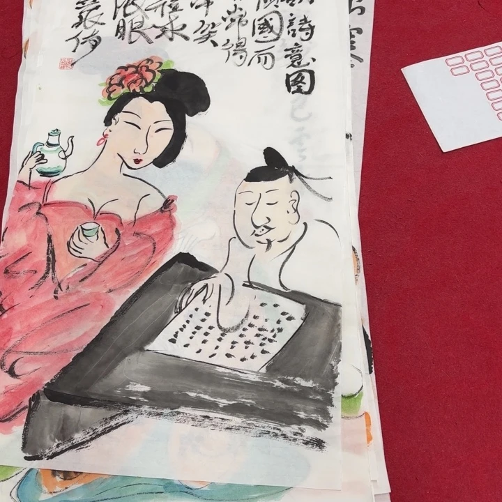 国画花鸟等多种鸟类的栖息