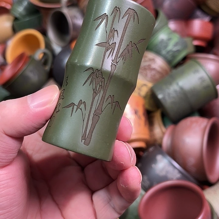 紫砂茶杯全手工紫砂主人杯