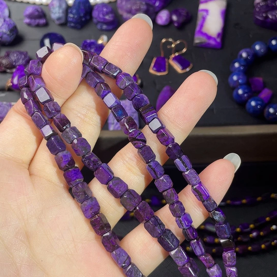 银S925镶嵌苏纪石（舒俱来）项链