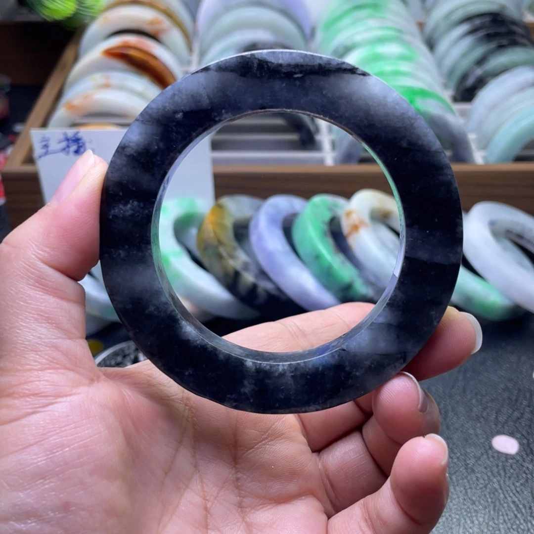 定制翡翠未镶嵌纯天然翡翠手镯定制