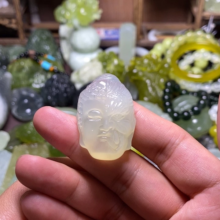 岫玉未镶嵌岫玉颈饰