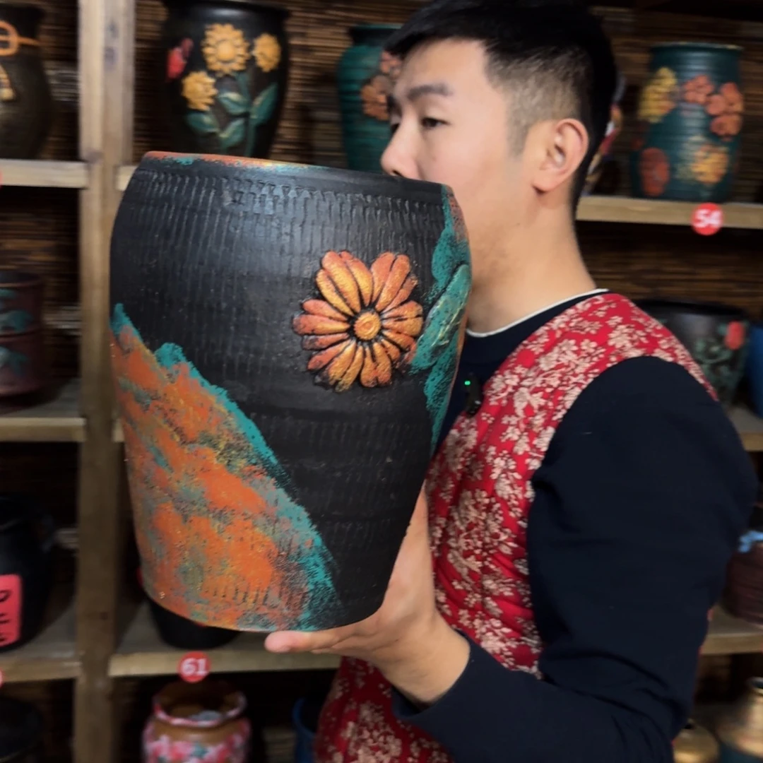 带孔高端浮雕花盆炸炸炸炸
